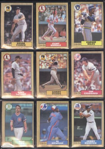 Tarjeta de béisbol 1987 OPC O PEE CHEE TOPPS MLB 199-396 VER LISTA - Imagen 246 de 397