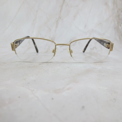Anne Klein Eyeglasses Frame AK5105 710 Women Light Gold Metal Half Rim 53-18-140 - 第 1/8 張圖片