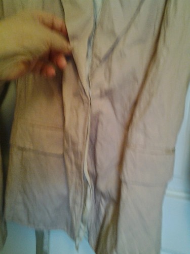 Ladies Blush H&M Open or Belted Linen Blazer Jacket Coat Fully Satin Lined 16 - Picture 17 of 22