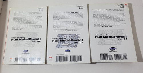 Lot Of (3) ADV Manga Full Metal Panic Paperback Manga Comic Books Volumes 2 3 4 - Picture 2 of 2