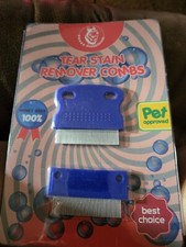 Dog Comb - Tear Stain Remover - Dog Eye Stain Remover - Set of 2
