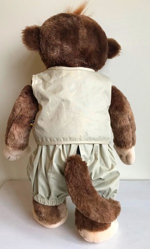 Retired Build A Bear Monkey 18" Plush Chimpanzee Brown + Camo Underwear + Outfit - Picture 9 of 16
