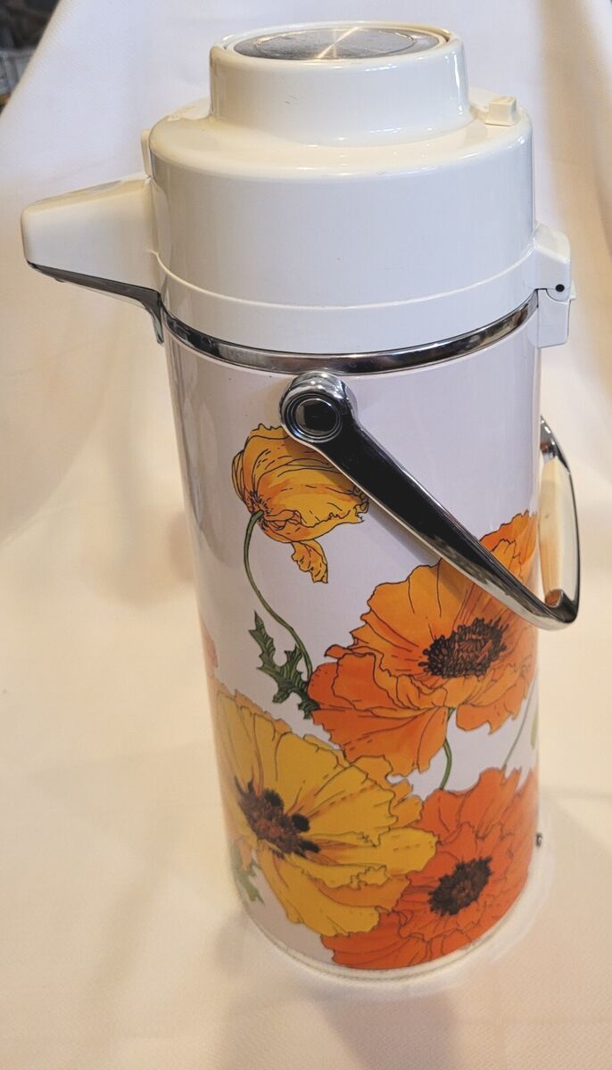 Vintage Air Pot Tiger Retro JAPAN TESTED Hot Cold 2 Quarts Vintage Air Pot Tiger Retro JAPAN TESTED Hot Cold 2 Quarts