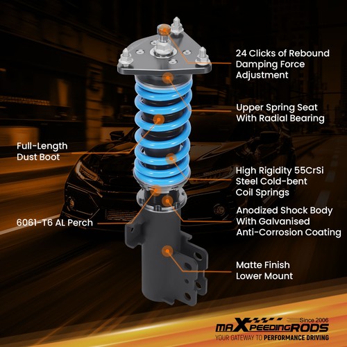 MaXpeedingrods T6 Coilovers 24 Way Damper For Hyundai Genesis Coupe 2008-2010 - Picture 11 of 12