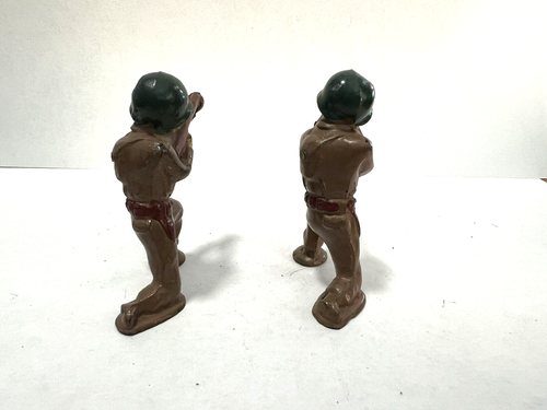 Metal Miniature Riflemen 2 1/8' Figures Soldiers Lot of 2  (B44C7) - Picture 2 of 6