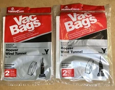 4 Vacuum Cleaner Bags Home Care HOOVER WIND TUNNEL Type Y #73 Made In USA