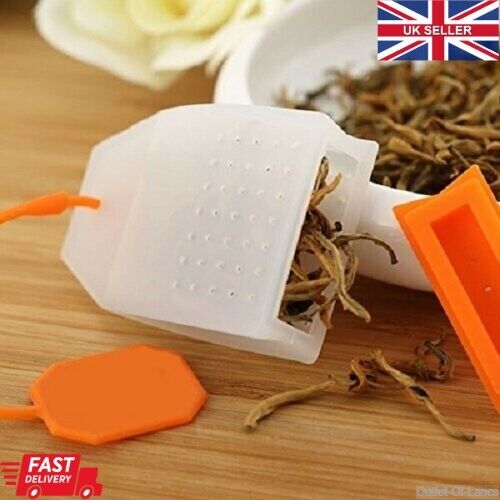 Sacchetti infusore tè silicone e plastica infusore foglie sfuse filtro immersione - Foto 13 di 23