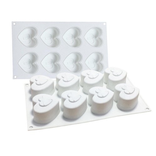 Heart Silicone Mold Mousse Cake Chocolate Ice Mould DIY Craft Soap Candle Mould - Picture 8 of 14
