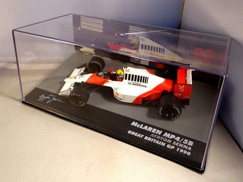 Modellino auto 1:43 Formula 1 1990 McLaren Honda MP4/5B N°27 Ayrton Senna 1:43 in SCATOLA - Foto 9 di 9