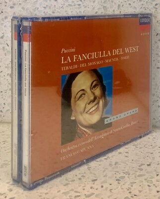 PUCCINI La fanciulla del West [1958] (2 CDs) CAPUANA TEBALDI del MONACO MacNEIL
