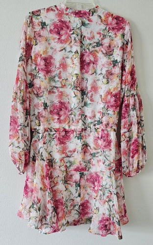 Vici Collection Minikleid Blumenmuster Ballonärmel gefüttert M Cottagecore Neu mit Etikett - Bild 12 von 12