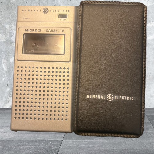 Vintage 60’s General Electric GE 3-5330A MICRO II Cassette Recorder Untested