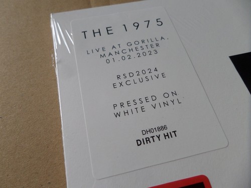 The 1975 - Live at Gorilla DBLE White Vinyl Record Store Day 2024 RARE SEALED! - Picture 2 of 5