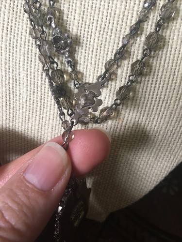 Virgins Saints & Angels Silver San Benito Medallion Love Chain Choker - Picture 7 of 8