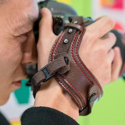 #ad #ad NEW Leather Wrist Strap Hand Grip Hand Strap for DSLR Camera