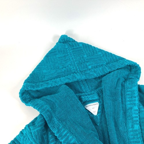 BOTTEGA VENETA 656097 Hooded Intrecciato pattern terry bathrobe loungewear - Picture 4 of 9