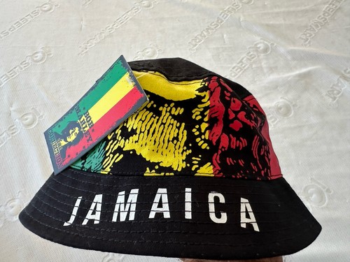 BOB MARLEY / JAMAICA RASTA BUCKET HAT - ZION ROOTSWEAR - ADULT NWT - Picture 3 of 9