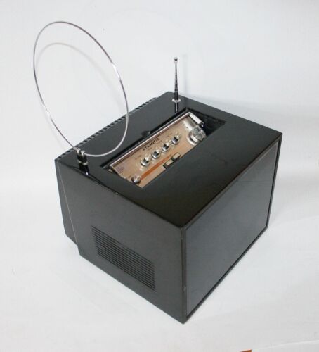 FROM 1968 ATLANTIC KIKO VINTAGE TELEVISION – FIRST BLACK CUBE - SPACE AGE -WORKS - Picture 4 of 9