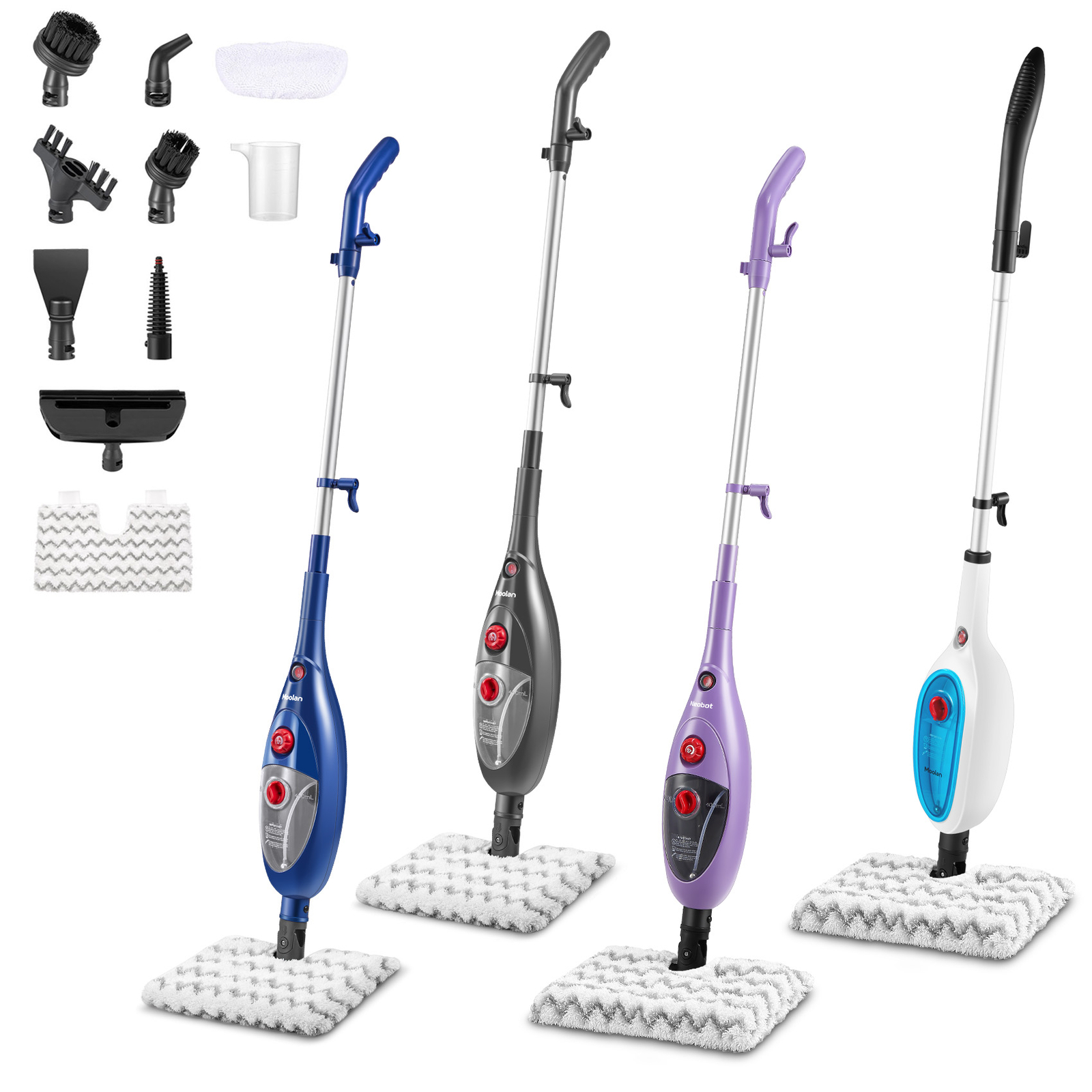 MOOLAN Steam Mop, Floor Steamer with High Temperature-Handheld Steam Cleaner Mop-image
