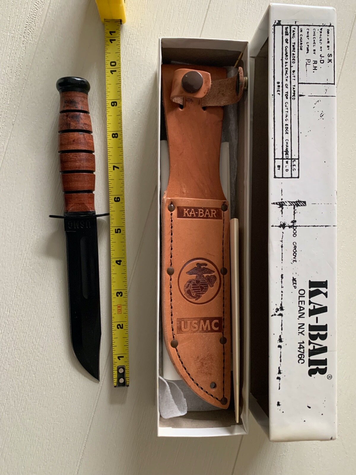 kabar USMC knife, short eBay