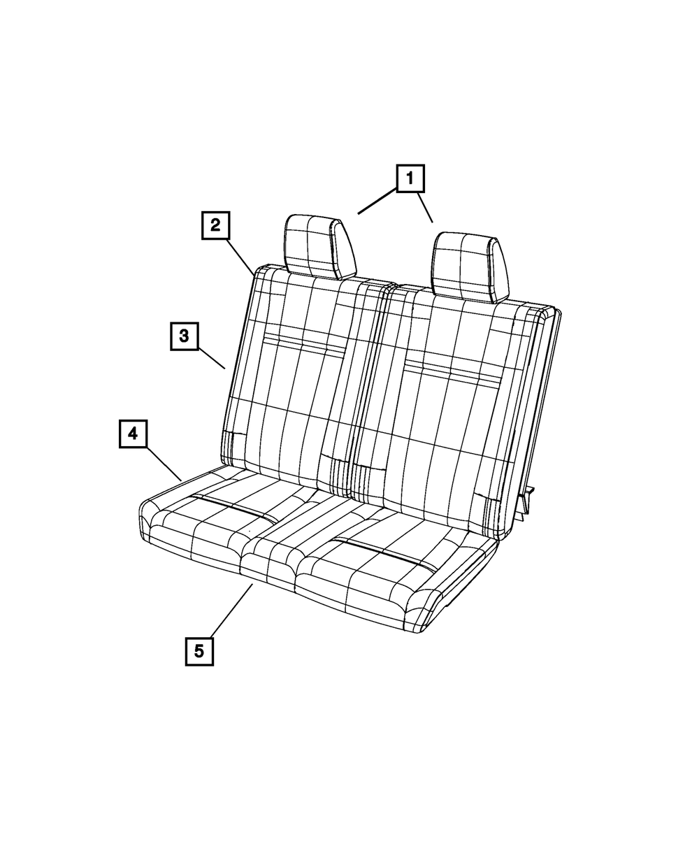 Genuine Mopar Seat Back Foam Right 68039198AA