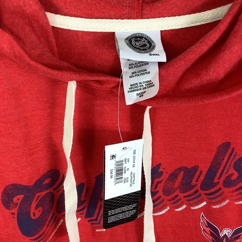 Washington Capitals Hoodie Womens Size Small Red NHL Hockey Pullover New - Picture 3 of 4