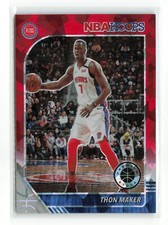 THON MAKER #58 2019-20 PANINI HOOPS PREMIUM STOCK PISTONS RED ICE