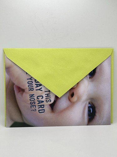 Birthday Card For Anyone Funny Baby Humorous Embossed Hallmark Card NEW - Picture 11 of 12
