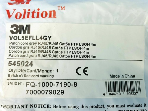3M Volition CAT5E CAT6 CAT7 Patchkabel RJ45 LAN Ethernet Netzwerk kabel 0,25-20m - Bild 29 von 51