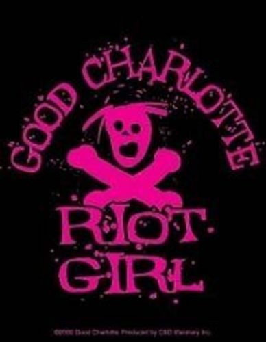 GOOD CHARLOTTE Riot Girl Pink Sticker NEW OFFICIAL MERCHANDISE Madden Brothers - Picture 1 of 1