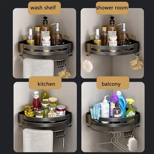 Over Door Bathroom Shower Caddy Hanging Tidy Storage Basket Rack Organize Holder - Picture 4 of 146