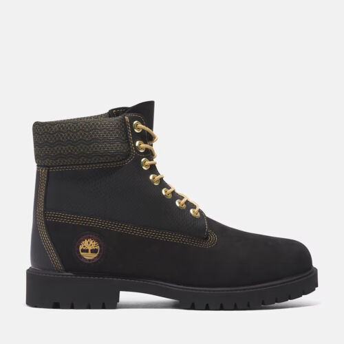 Timberland Heritage TB0A28MBEQ4 Stivali Uomo Pelle Nero 6 Pollici Stringati Impermeabili - Foto 73 di 88