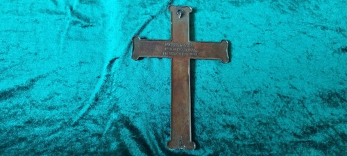 Croatia Ustasha BRONZE Vowel Cross CRUCIFIX CRISTIAN CROSS - Picture 6 of 8
