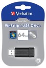 Verbatim Store'N'Go Pinstripe Mémoire USB 2.0 De 64 Gb- Couleur Noire 49065