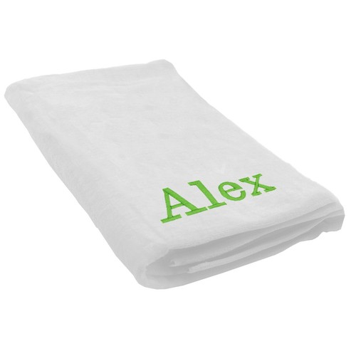 Custom Embroidered and Personalized Velour Beach Towel 35" X 60" - Picture 4 of 39