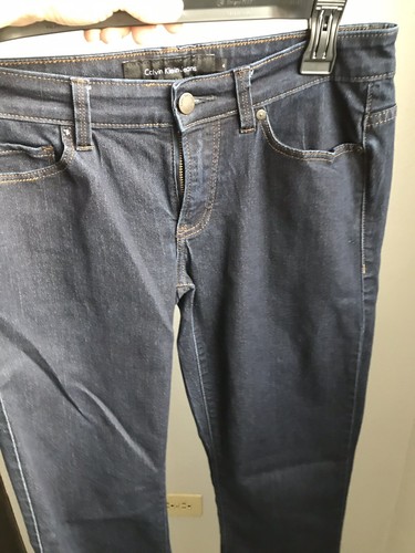 Calvin Klein, Size 4x30  Women Stretch Jeggings, Dark Blue Women Long Pants - Picture 4 of 5