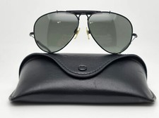 Ralph Lauren Purple Label PL 9503 Black Frame Polarized Green Aviator Sunglasses