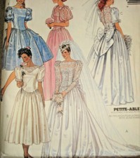 Vtg McCall's Pattern 4113 BRIDAL GOWN  BRIDESMAID DRESSES Size 12 Uncut