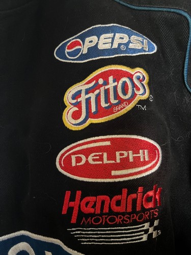 Vintage Dupont Jeff Gordon #24 Medium Black Men's JH Design Jacket Lined - Picture 7 of 10