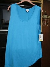 LULAROE NWT 3XL TANK TOP SOLID TURQUOISE LEGGING MATERIAL R$25 MADE IN USA NEW