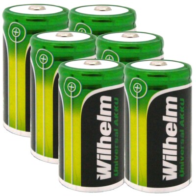 6x Akku Baby C Wilhelm Universal 4500 mAh Akku Zelle 1,2 V HR14 MN1400 NIMH