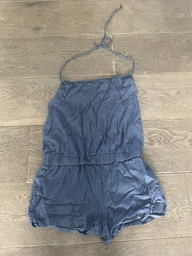 VICTORIA SECRET Luxus Damen leichter Jeans Overall Jumpsuit Gr. S M 36 38 TOP