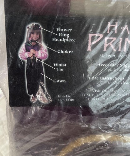 NOS Fun World Toddler Velvet Collection "Harvest Princess" Costume Size 24Mos-2T - Picture 5 of 6