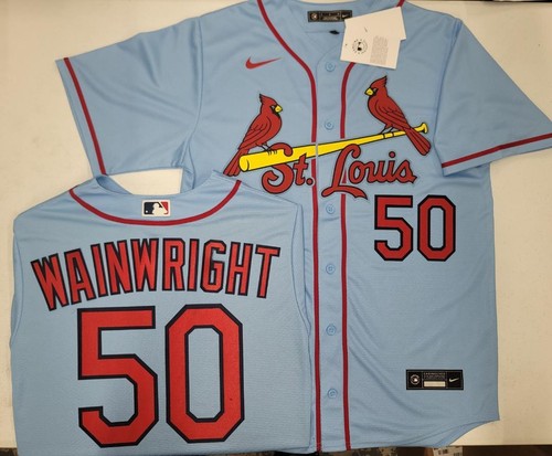 30516 ST LOUIS CARDINALS Pujols Smith Throwback Vintage 100% Real BLUE NWT - Picture 8 of 14