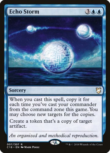 blue storm cards mtg Echo Storm ~ Lightly Played Commander 2018 MTG Magic UltimateMTG Blue Card