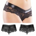 Normalgröße Damen-Slips, - Strings & -Panties mit Spitze-Gewebe im Tanga/String-Stil