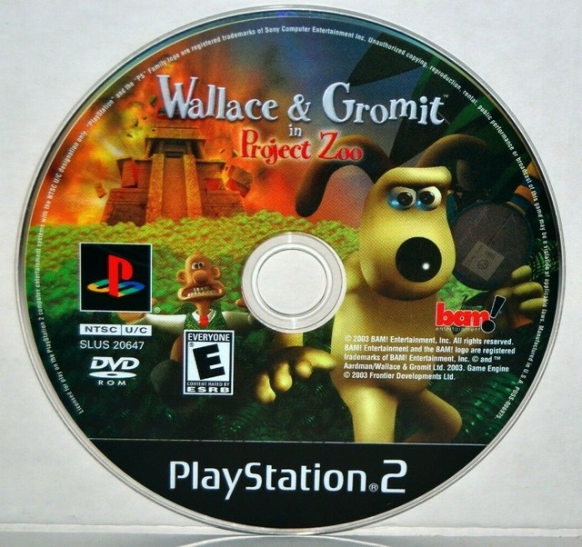 Wallace & Gromit in Project Zoo (Sony PlayStation 2, 2003) PS2 Video