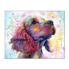 Cocker Puppy Art Print by Krystle Cole
