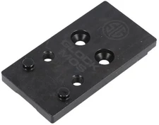 Sig Sauer Electro-Optics SOR2M102 Romeo2 Adapter Plate Black fits Glock MOS