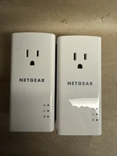 2 Netgear Powerline  1200 Mbit/s Ethernet LAN Extender PL1200S Extra Outlet